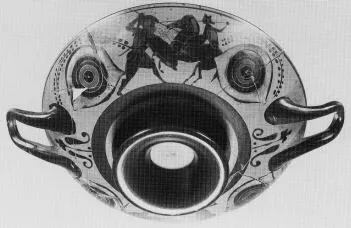 CUP A (ATHENIAN, BLACK-FIGURE)