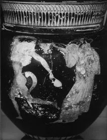 KRATER, COLUMN (ATHENIAN, RED-FIGURE)