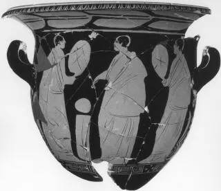KRATER, BELL, FRAGMENT (ATHENIAN, RED-FIGURE)