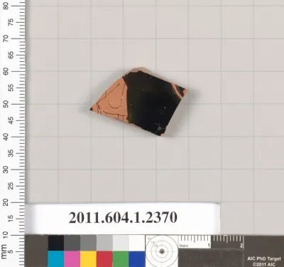 Terracotta fragment of a kylix (drinking cup)