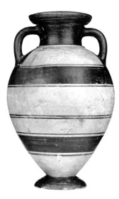 AMPHORA, BELLY (EAST GREEK, BLACK PATTERN)