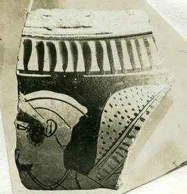 KRATER, COLUMN, FRAGMENT (ATHENIAN, RED-FIGURE)