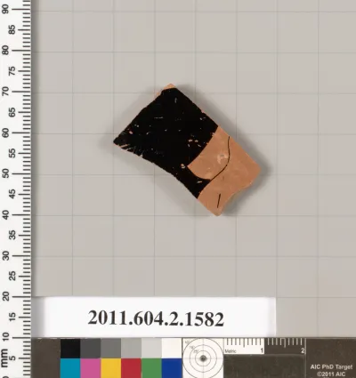 Terracotta fragment of a skyphos (deep drinking cup)