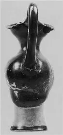 FIGURE VASE, OINOCHOE (ATHENIAN, RED-FIGURE)