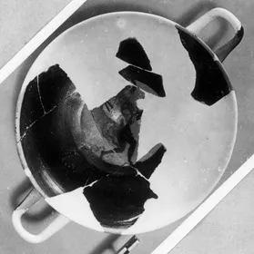 CUP A, FRAGMENT (ATHENIAN, BLACK-FIGURE)