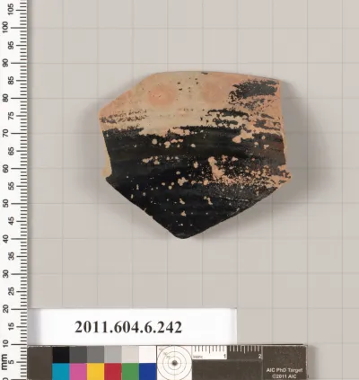 Terracotta rim fragment of a bowl
