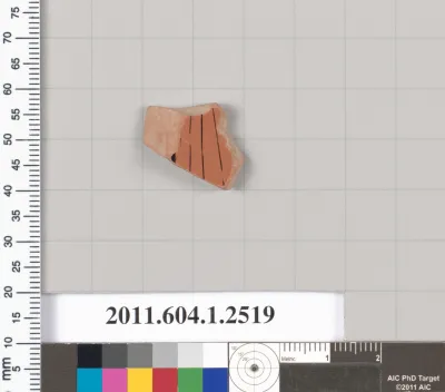 Terracotta fragment of a kylix (drinking cup)