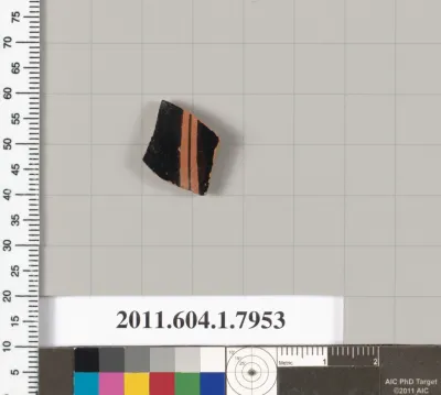 Terracotta fragment of a kylix (drinking cup)