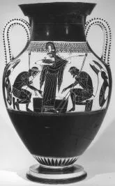 AMPHORA, BELLY, TYPE A (ATHENIAN, BLACK-FIGURE)