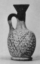 LEKYTHOS, SQUAT (ATHENIAN, BLACK PATTERN)
