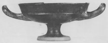 CUP C (ATHENIAN, BLACK GLAZE)