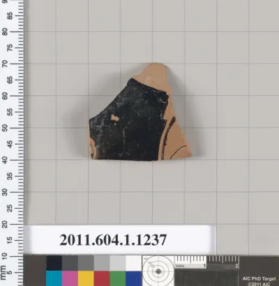 Terracotta fragment of a kylix (drinking cup)