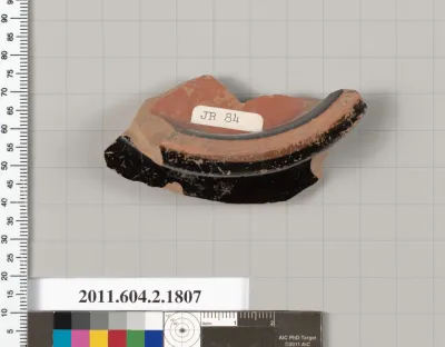 Terracotta fragment of a skyphos (deep drinking cup)