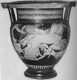 KRATER, COLUMN (ATHENIAN, RED-FIGURE)