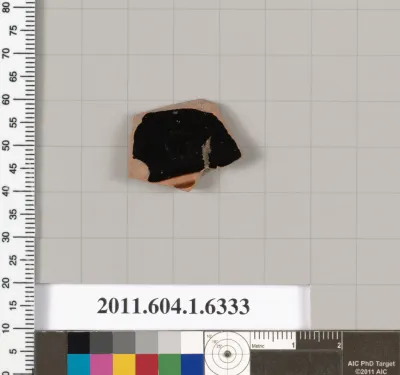 Terracotta fragment of a kylix (drinking cup)