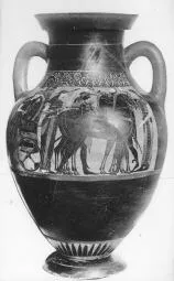 AMPHORA, BELLY, TYPE B (ATHENIAN, BLACK-FIGURE)