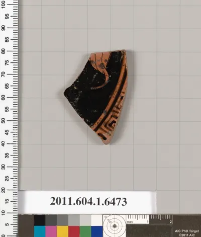 Terracotta fragment of a kylix (drinking cup)