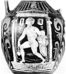 AMPHORA, PANATHENAIC SHAPE (SOUTH ITALIAN, APULIAN, RED-FIGURE)