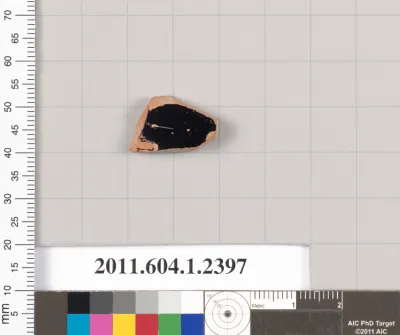 Terracotta fragment of a kylix (drinking cup)