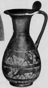 OLPE (ETRUSCO-CORINTHIAN, BLACK-FIGURE)