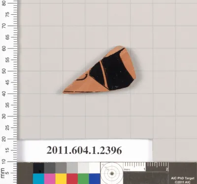 Terracotta fragment of a kylix (drinking cup)