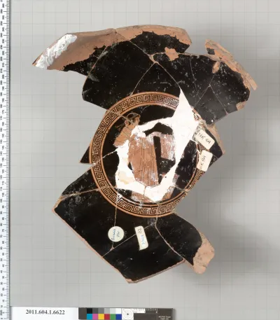 Terracotta fragment of a kylix (drinking cup)