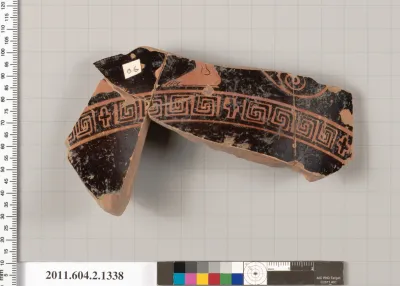 Terracotta fragment of a skyphos (deep drinking cup)