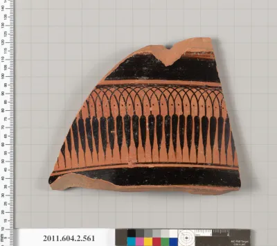 Terracotta fragment of a column-krater (bowl for mixing wine and water)