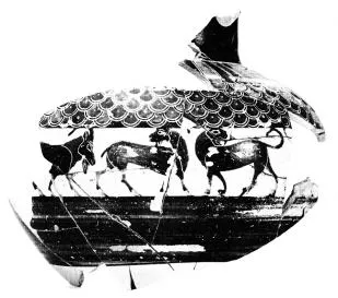 OINOCHOE, FRAGMENTS (PROTOCORINTHIAN, BLACK-FIGURE)