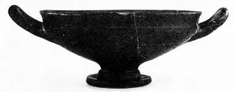 CUP (ATHENIAN, BLACK GLAZE)