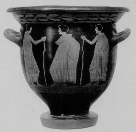 KRATER, BELL (SOUTH ITALIAN, APULIAN, RED-FIGURE)