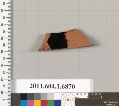 Terracotta fragment of a kylix (drinking cup)