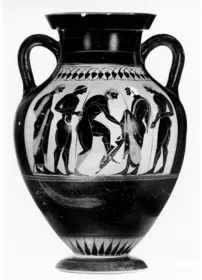 AMPHORA, BELLY, TYPE B (ATHENIAN, BLACK-FIGURE)