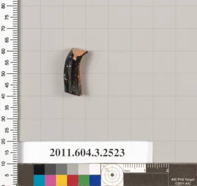 Terracotta fragment of a kylix (drinking cup)