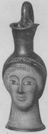 FIGURE VASE, OINOCHOE (ATHENIAN, RED-FIGURE)