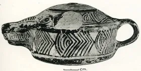 FIGURE VASE, RHYTON (CYPRIOT, MYCENAEAN STYLE)