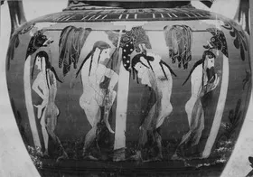 AMPHORA, NECK (ATHENIAN, BLACK-FIGURE)
