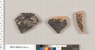 Terracotta fragments of open shapes