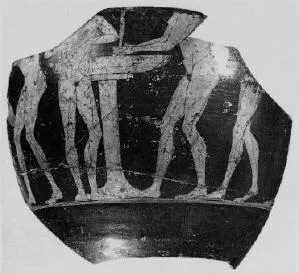 FRAGMENT (ETRUSCAN, PSEUDO RED-FIGURE)