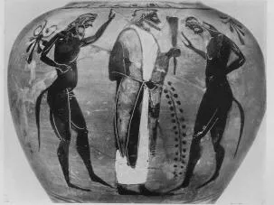 AMPHORA, NECK, FRAGMENT (ATHENIAN, BLACK-FIGURE)
