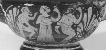 CUP, STEMLESS (ATHENIAN, RED-FIGURE)