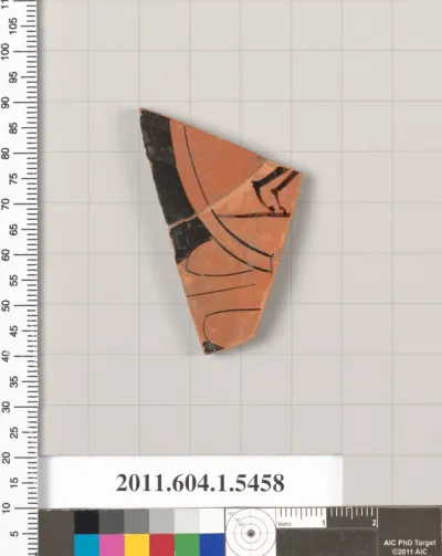 Terracotta fragment of a kylix (drinking cup)