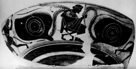 CUP, FRAGMENT (ATHENIAN, BLACK-FIGURE)