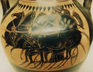 AMPHORA, BELLY, TYPE B (ATHENIAN, BLACK-FIGURE)