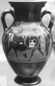 AMPHORA, BELLY, TYPE B (ATHENIAN, BLACK-FIGURE)