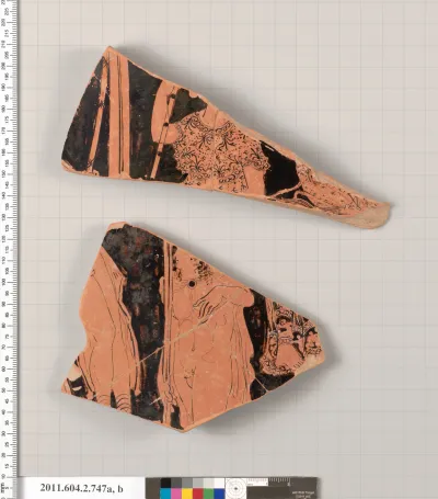 Terracotta fragment of a calyx-krater (bowl for mixing wine and water)