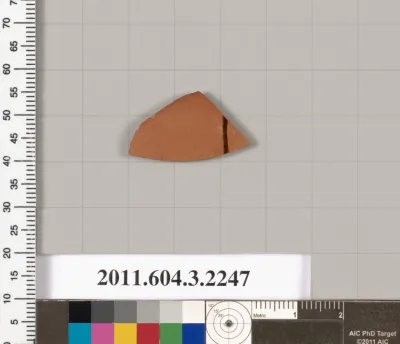 Terracotta fragment of a kylix (drinking cup)