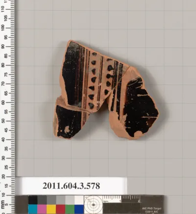 Terracotta fragment of a column-krater (bowl for mixing wine and water)