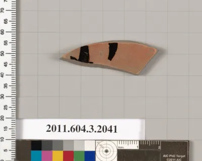 Terracotta fragment of a kylix (drinking cup)
