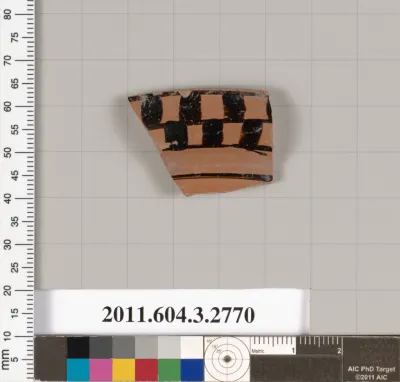 Terracotta fragment of an olpe (jug)